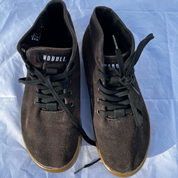 NoBull Black Mid Trainers Sneakers sz 8 - Picture 7 of 14